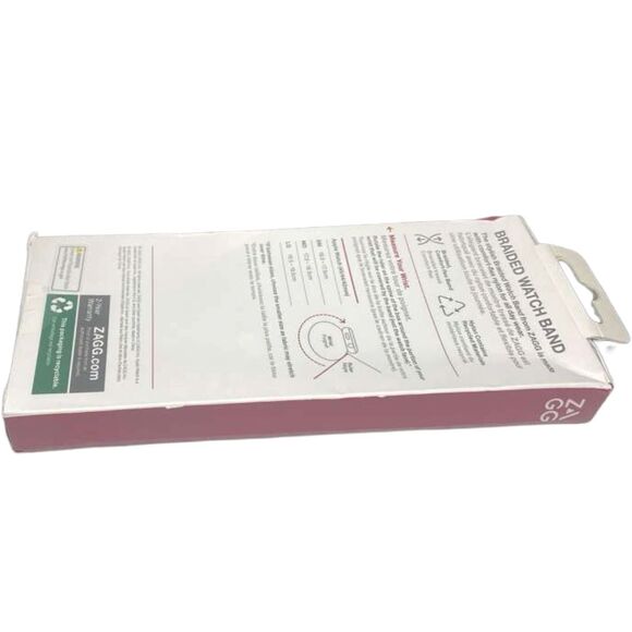 ZAGG Gear4 Braided Nylon Apple Watch Band 45/44/42mm Storm Gray Large Size - Picture 7 of 7